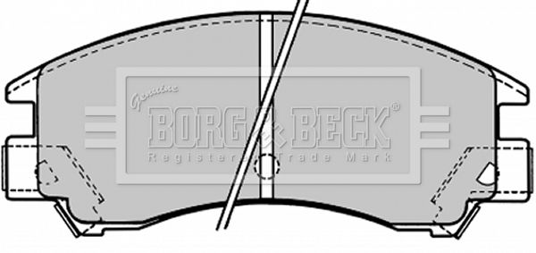 BORG & BECK Bremžu uzliku kompl., Disku bremzes BBP1148